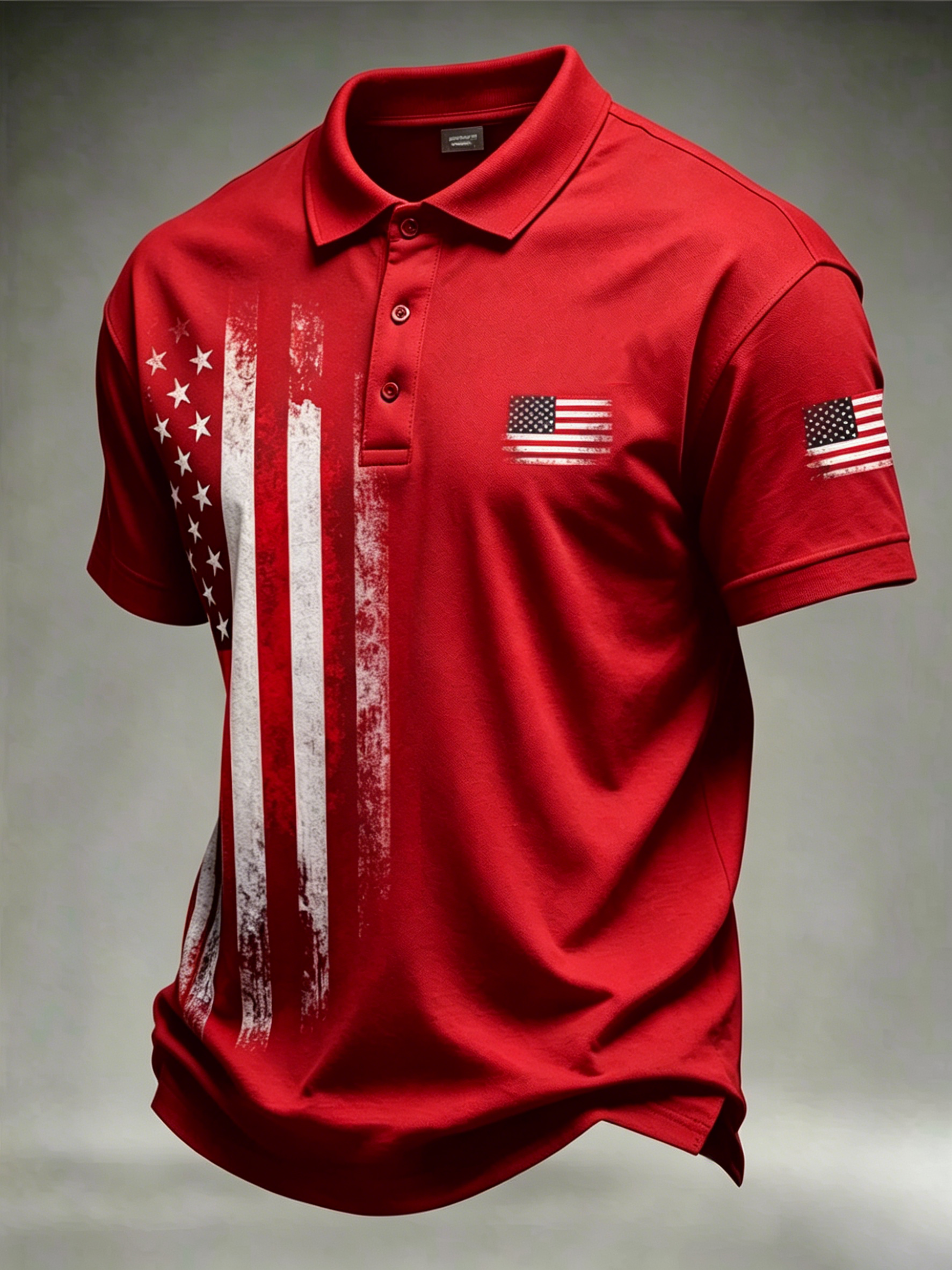 Men'S Casual 250Th Anniversary Celebration Of The Founding Of The United States Independence Day Personalized Printed Polo Shirt