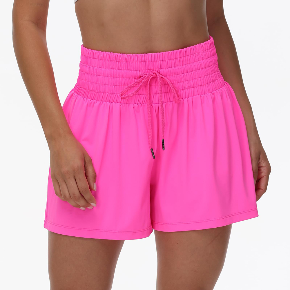 High Waisted 2-in-1 Flowy Athletic Shorts