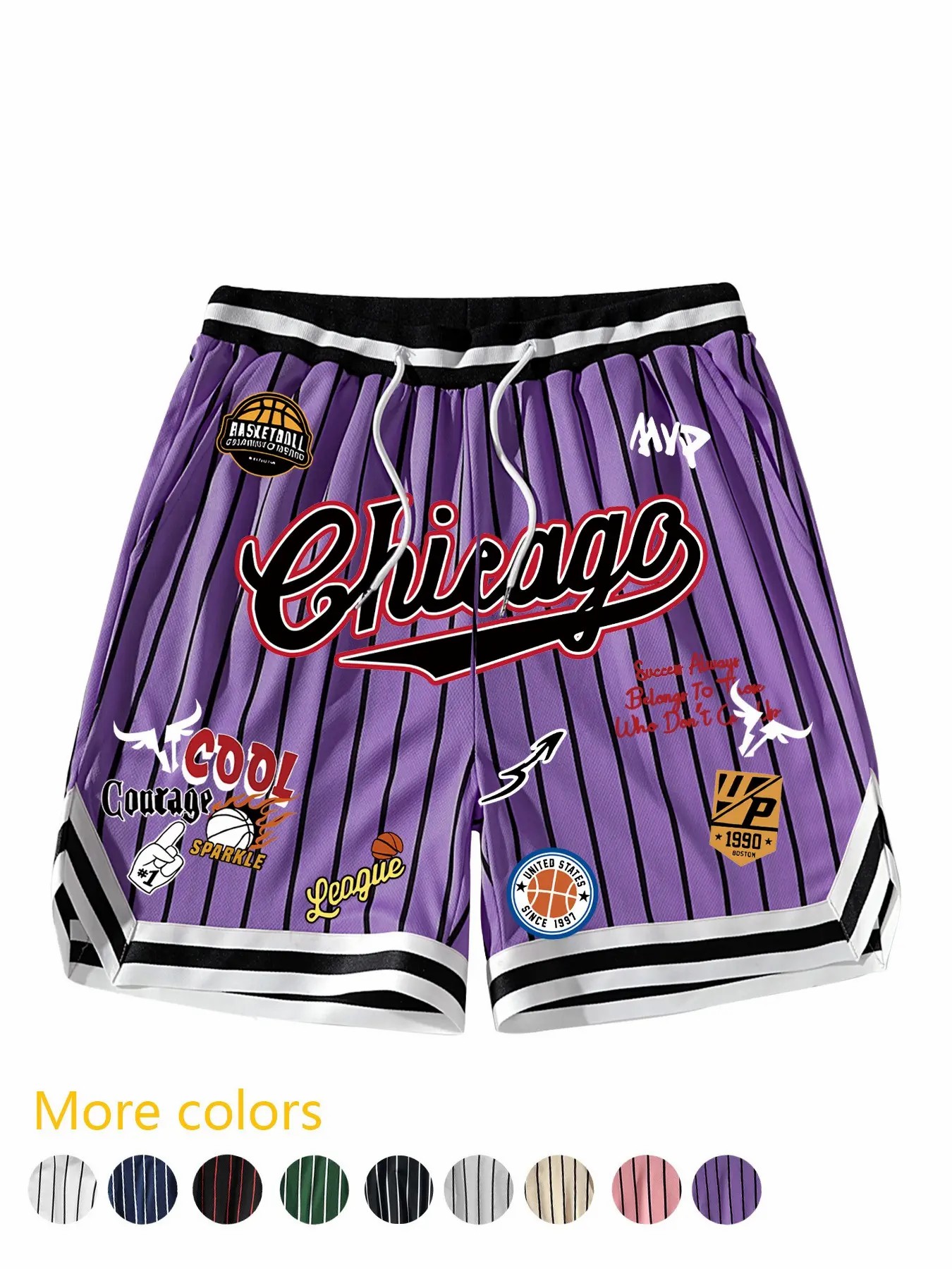 🏀 Men’s Retro MVP Basketball Shorts – Quick-Dry Athletic Streetwear Shorts