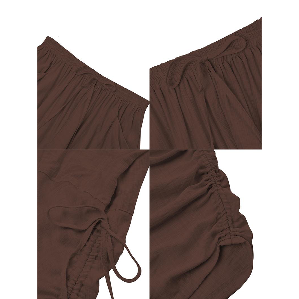 Women's Casual Loose Wide Leg Woven Pants