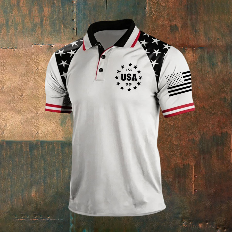 Men'S 250 Years Independence Day Polo Shirt