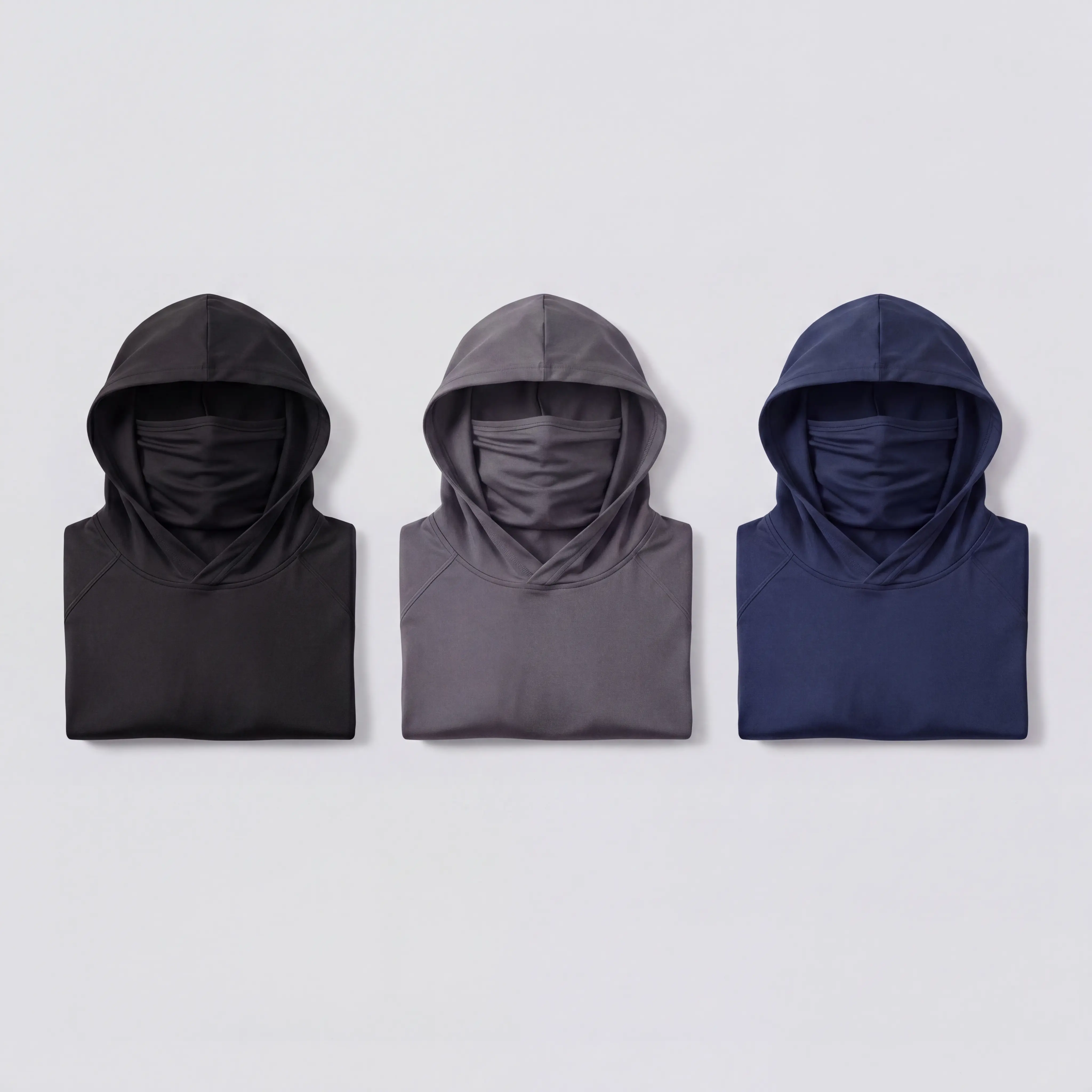 Men's Outdoor Work Sun Protection Clothing With Sun-Blocking Hoodie