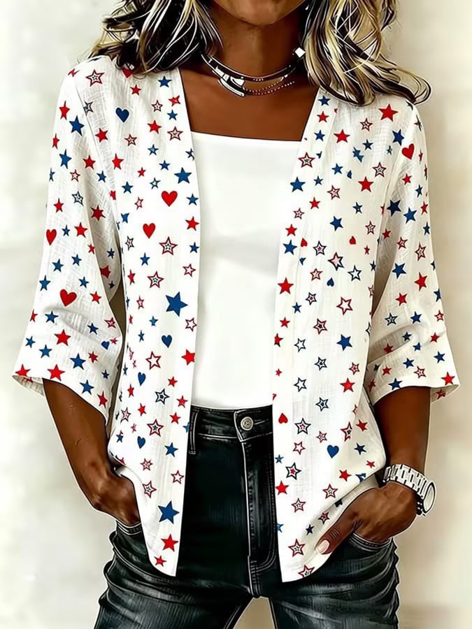 Women's American 250th Art Print Top