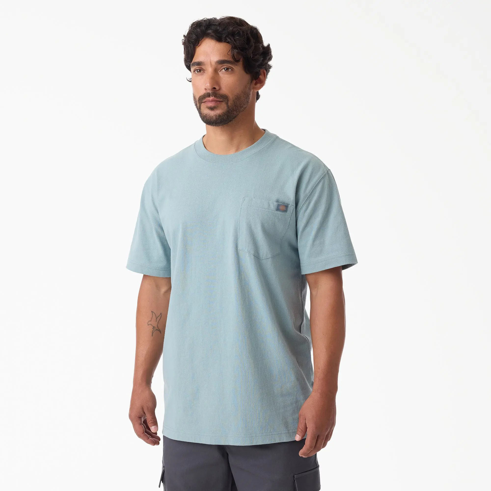 Men's Heavyweight Short Sleeve Pocket Tee – 100% Cotton Relaxed Fit Workwear Shirt