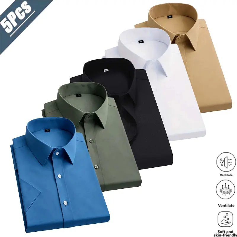 Men’s Solid-Color Dress Shirts