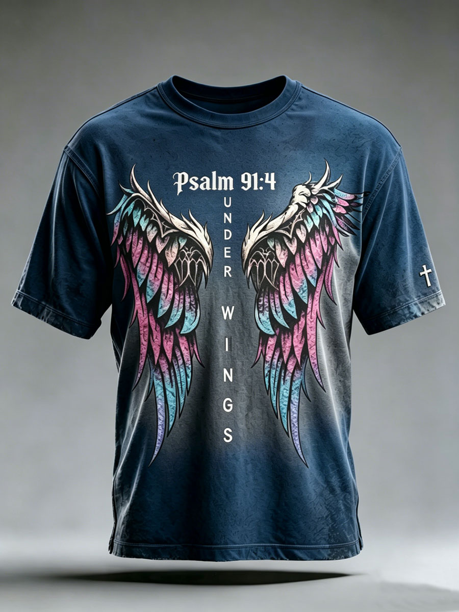 Men'S Faith  Print Casual Top