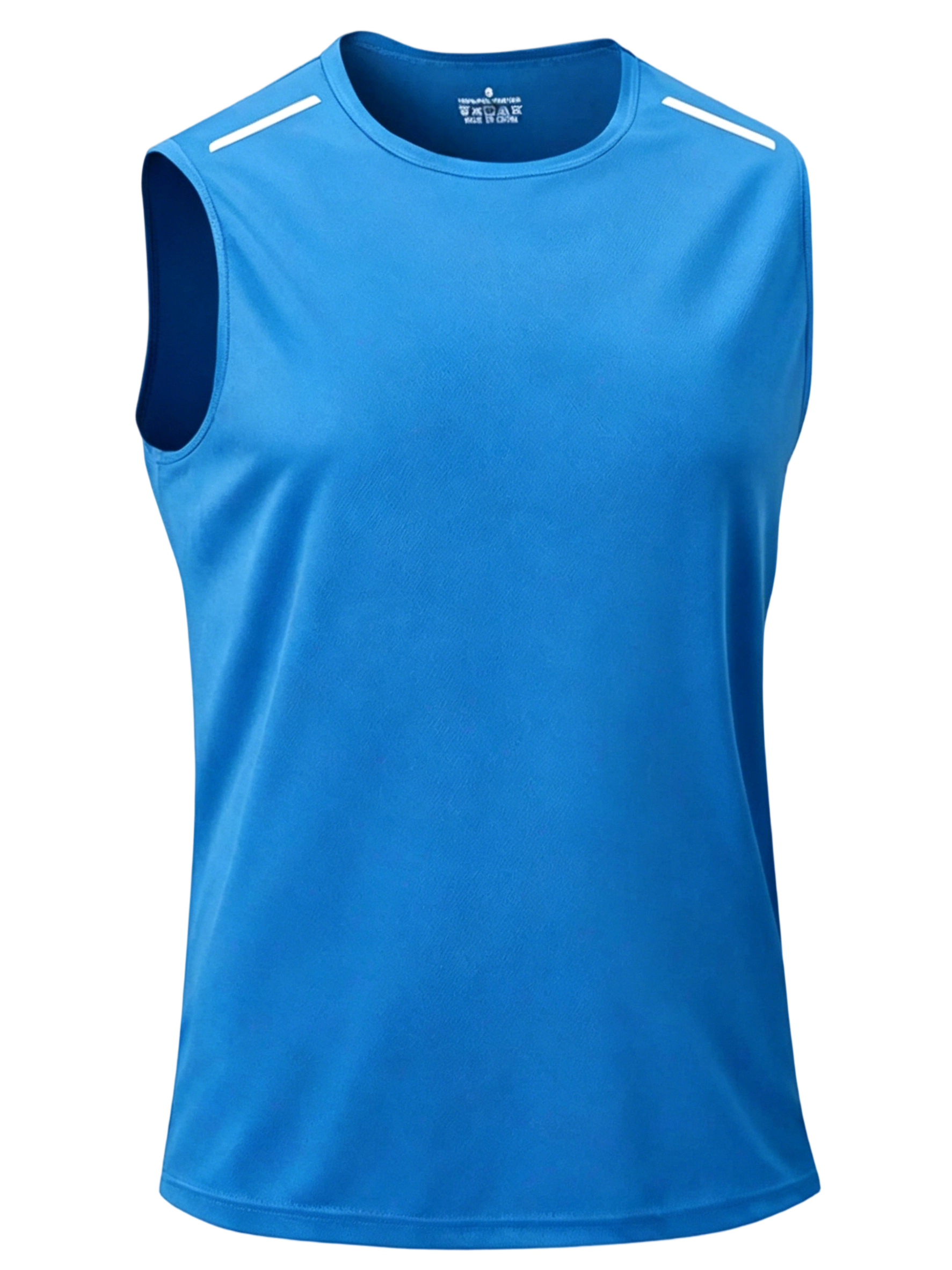 10-Pack Quick-Dry Sleeveless Sports Vest with Reflective Shoulder Strips