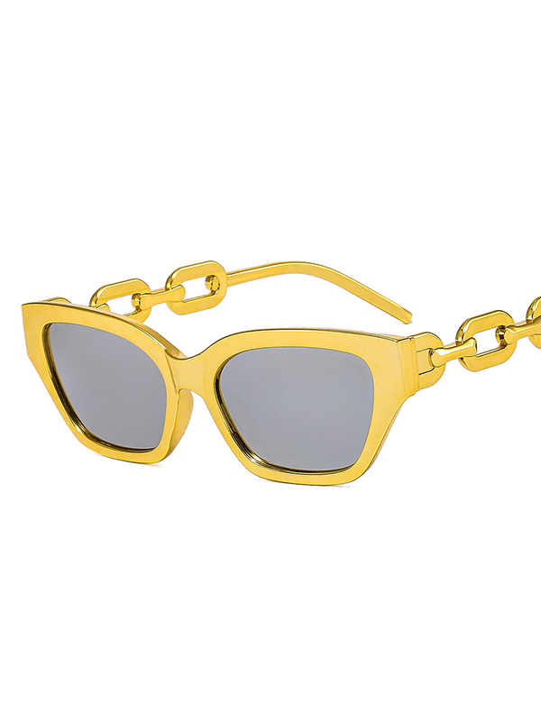 Geometric Hollow Sun-Protection Sunglasses Accessories
