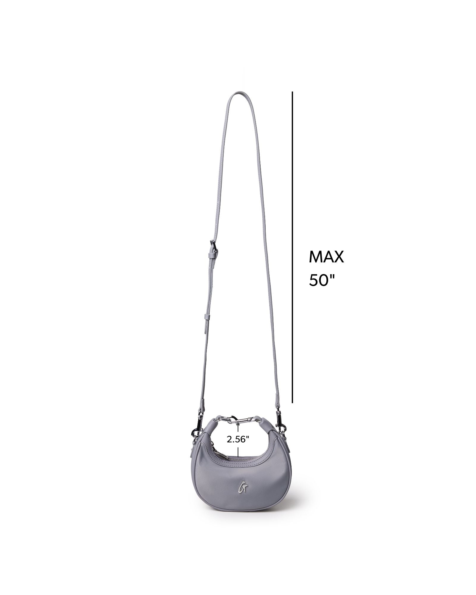 NANO NYLON HOBO BAG - GRAY