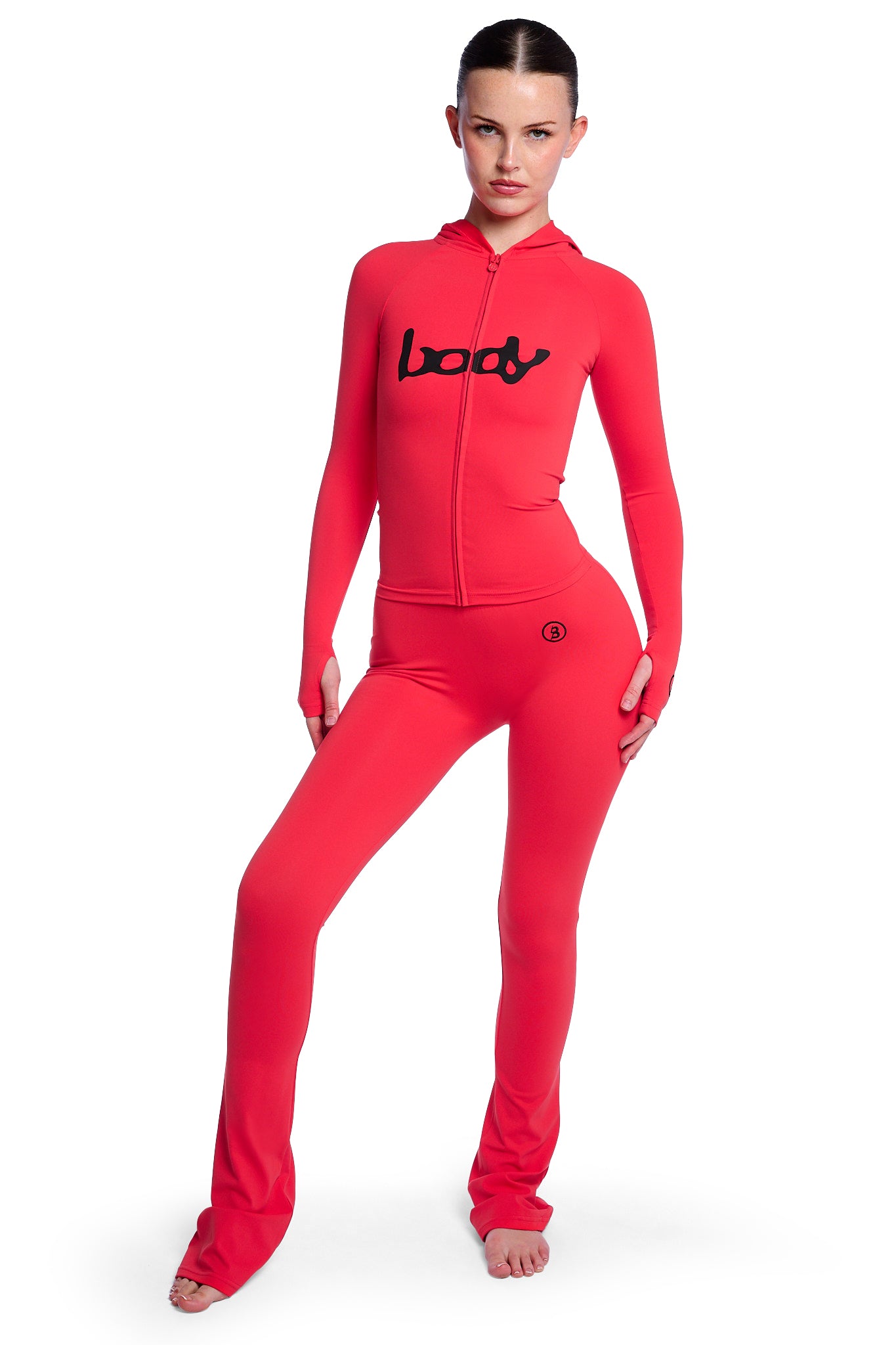 BASICS HOODIE 2.0 (SCARLET RED/BLACK)