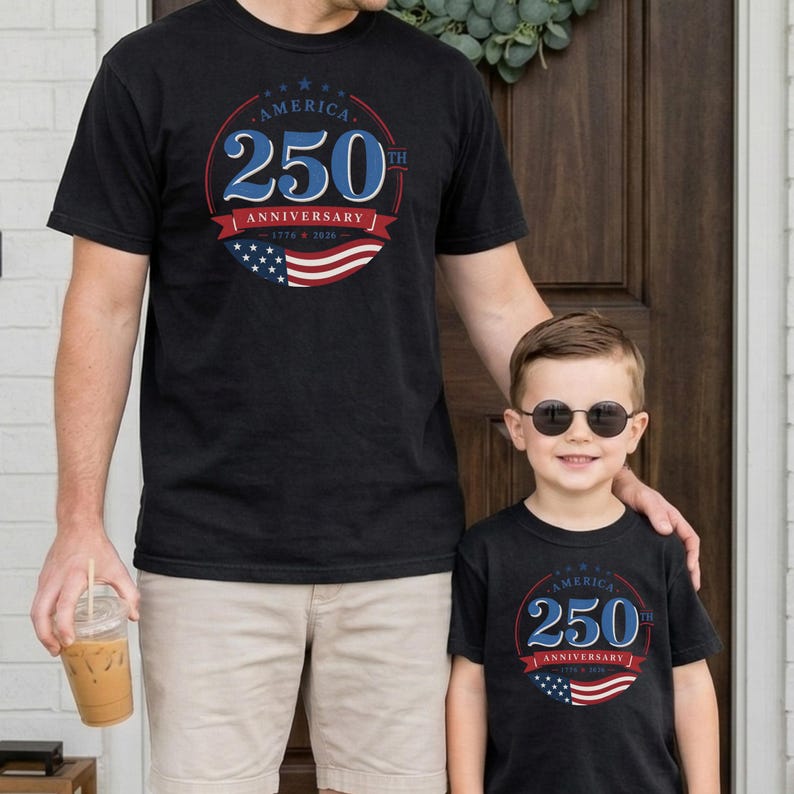 America 250th Anniversary Family Shirt | Unisex 1776-2026 Patriotic Family Tee | Fourth of July Kids Baby Matching Gift