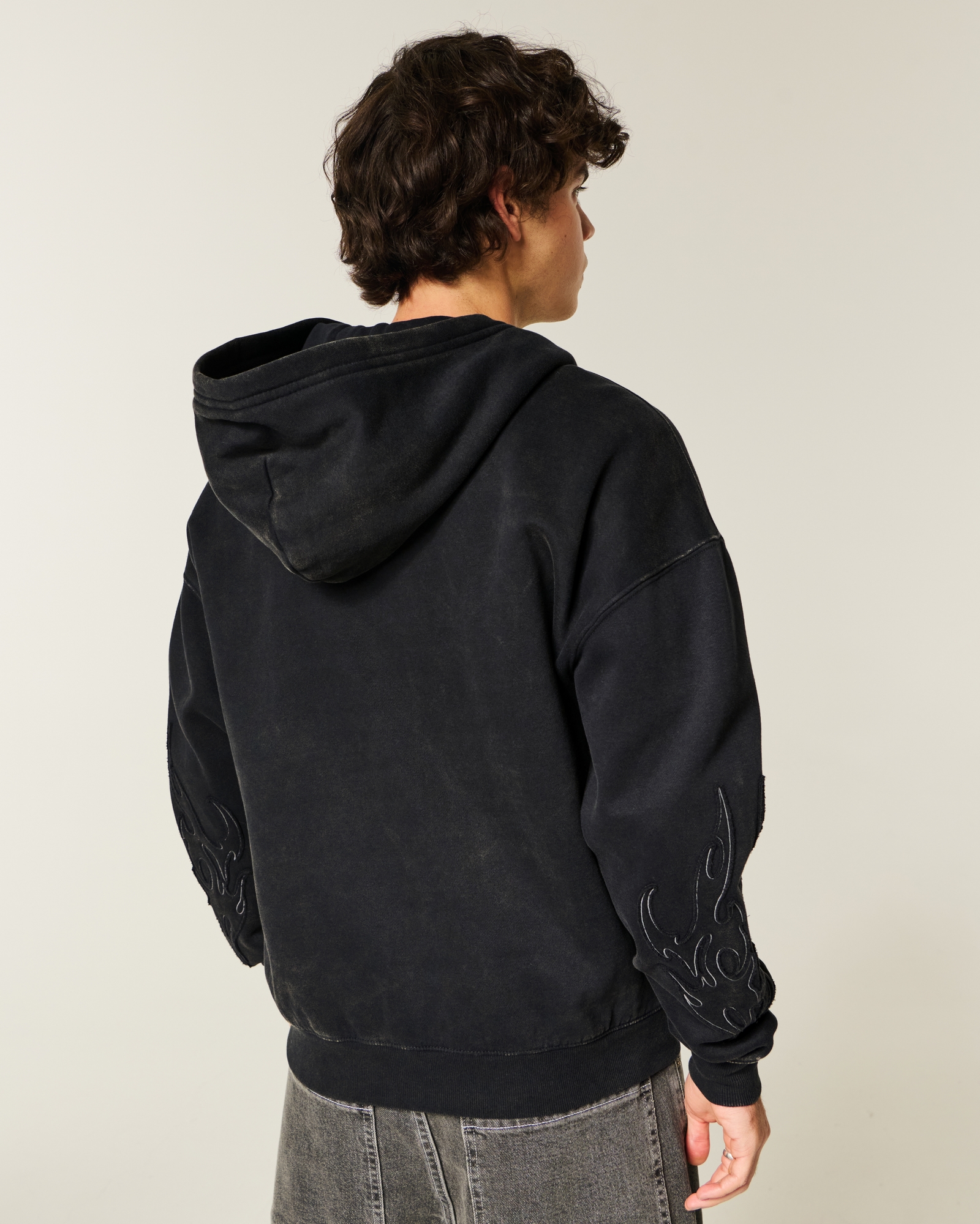 Boxy Zip-Up Hoodie