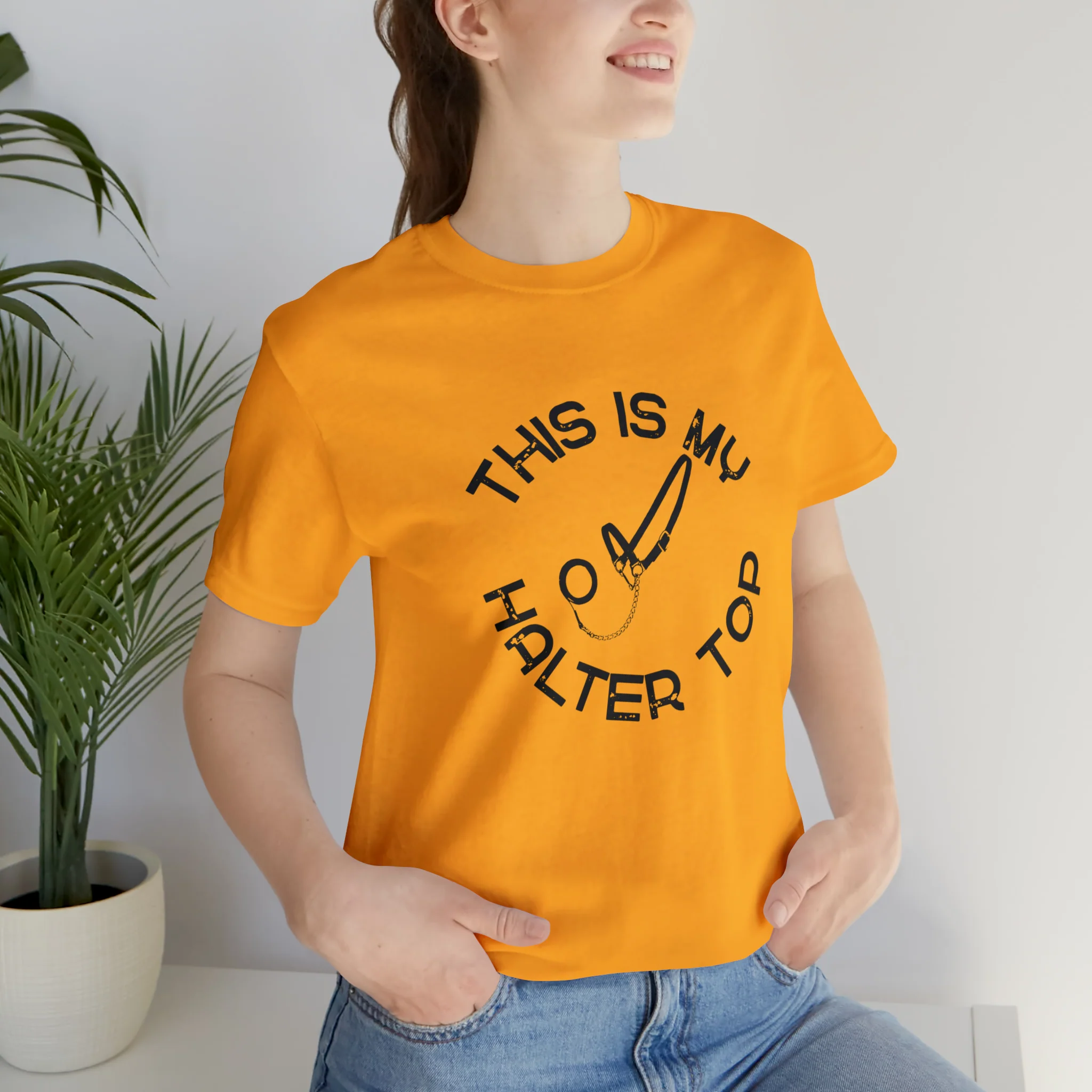 This is My Halter Top Unisex Jersey Short Sleeve Tee