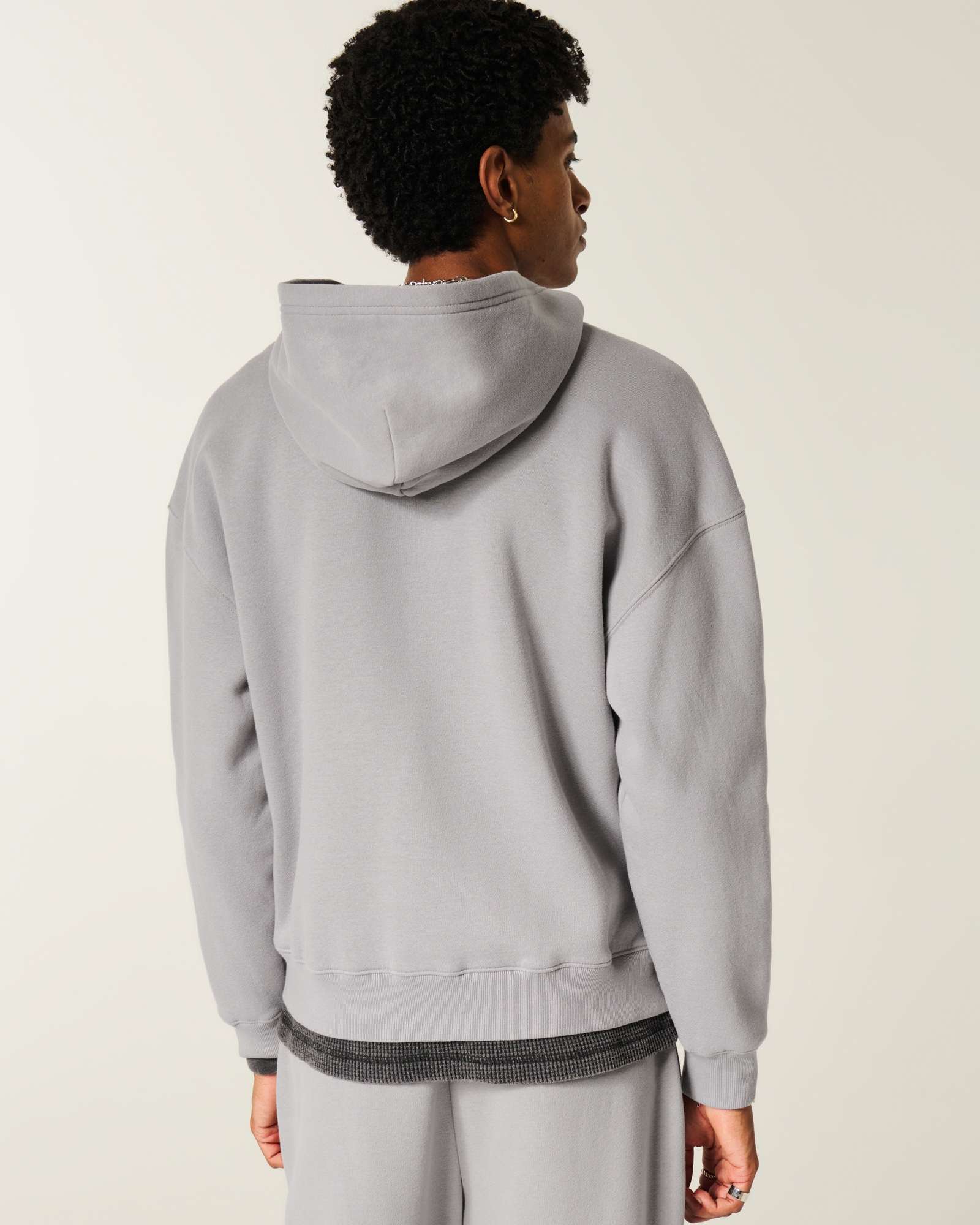 Boxy Zip-Up Hoodie
