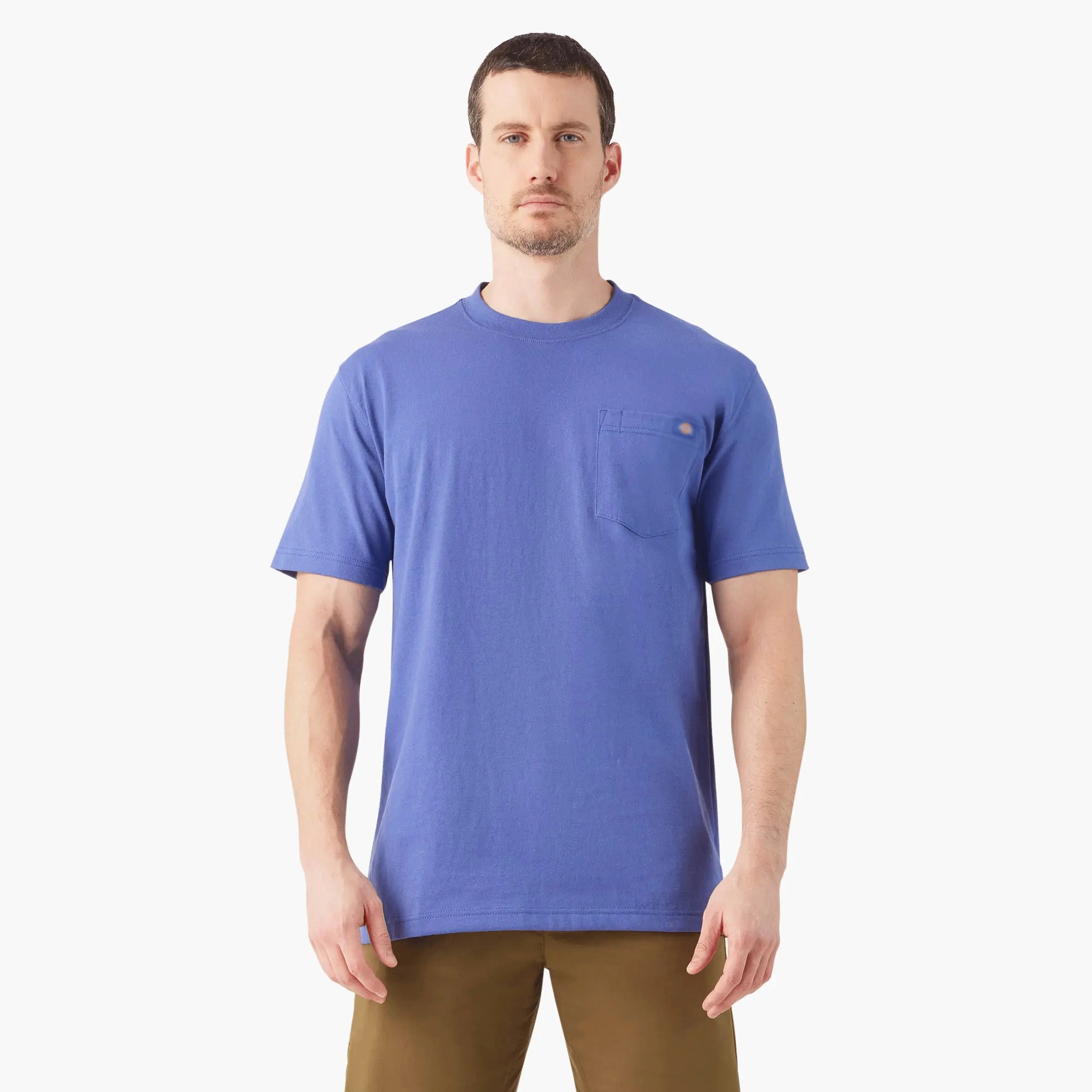 Men's Heavyweight Short Sleeve Pocket T-Shirt, 100% Cotton