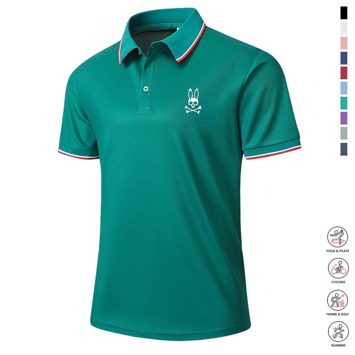 Men's Casual Short-Sleeve Polo Shirt Set
