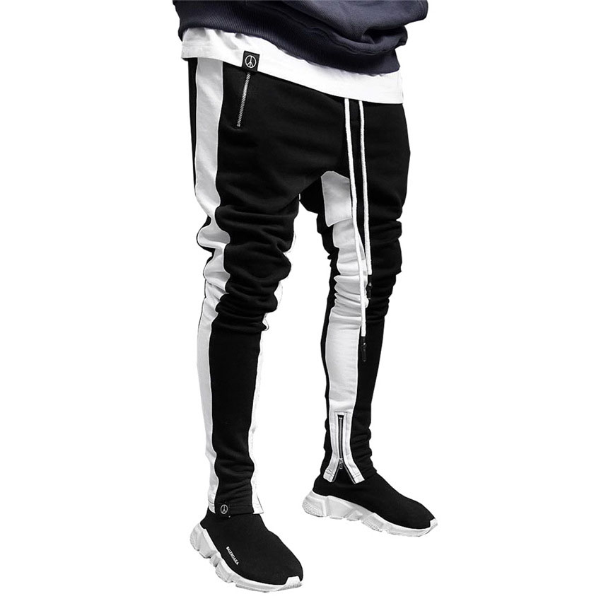Men'S Patchwork Pocket Casual Knitted Trousers