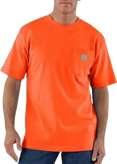 Last Day Promotion!CHT Men's K87 Workwear Loose Fit Heavyweight Short-Sleeve Pocket T-Shirt (Also Available in Big & Tall)