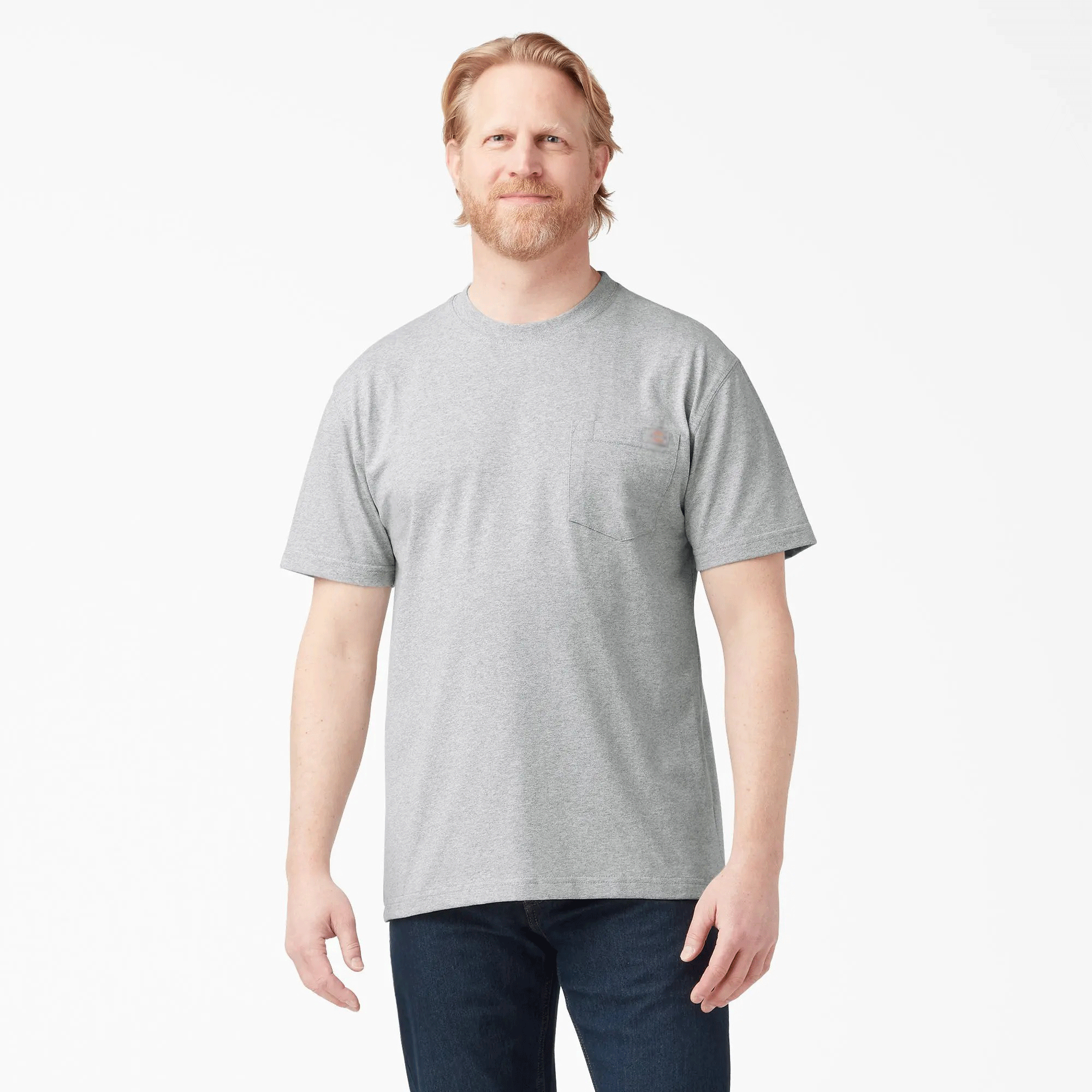 Men's Heavyweight Short Sleeve Pocket T-Shirt, 100% Cotton