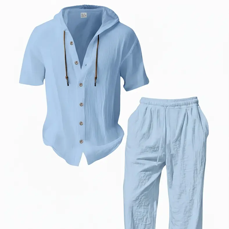 Men's Two-Piece Ribbed Knit Tracksuit