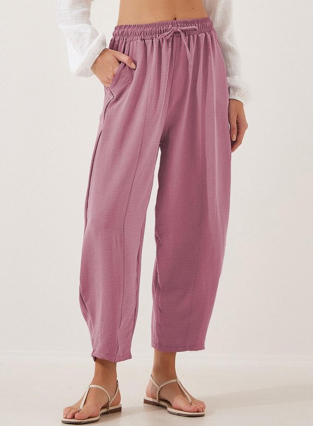 Plain Loose Simple Pants