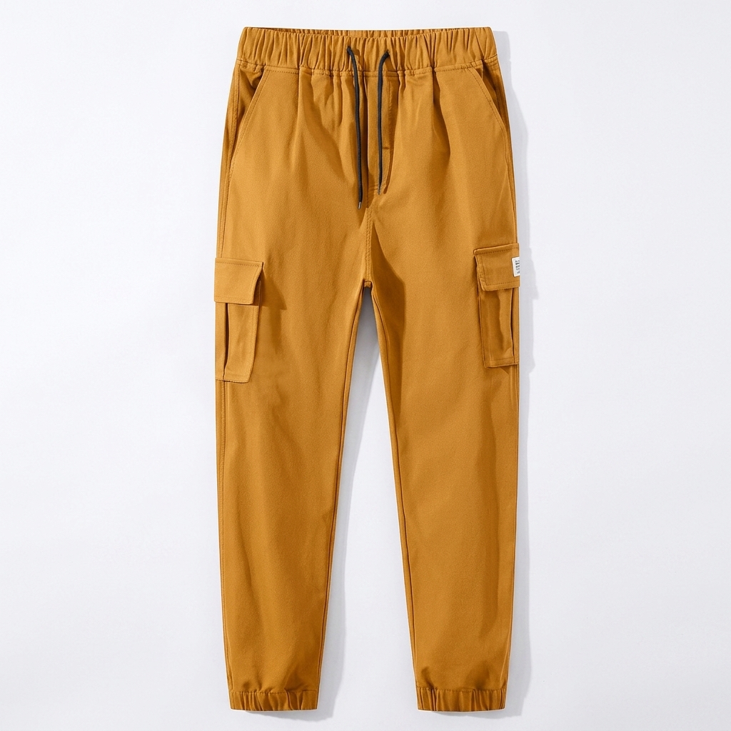 Men's 5-Pack Multi-Pocket Cargo Jogger Pants – Slim Fit, Tapered Leg, Casual Streetwear