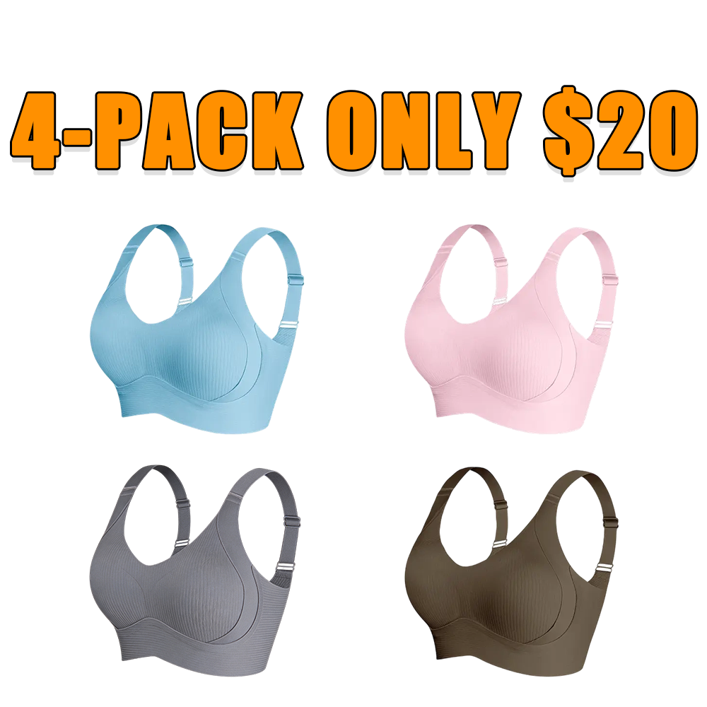 Women's Solid Wireless Comfort Push Up Bra