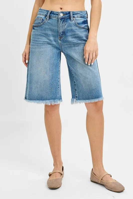 Risen Tummy Control Mid Rise Fit Bermuda Shorts