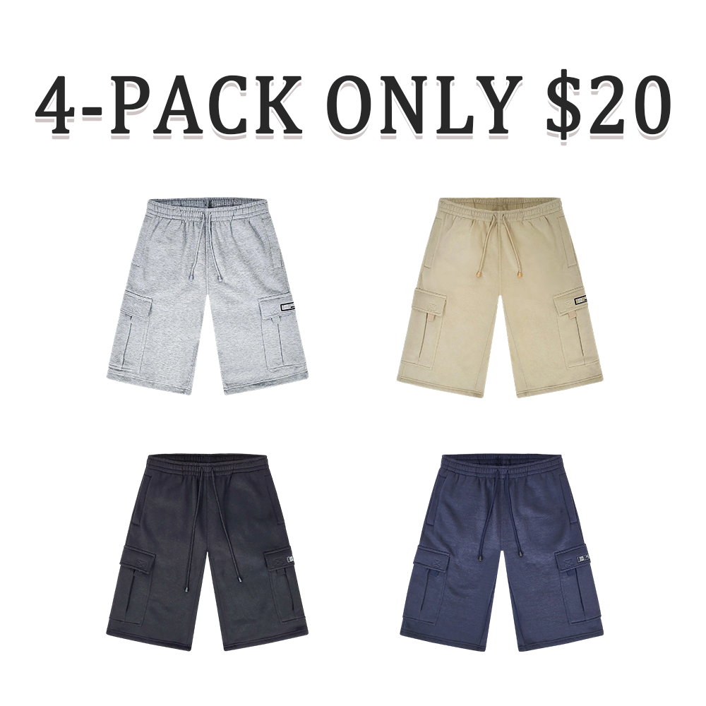 Men's Premium Cargo Shorts - Comfortable Athletic