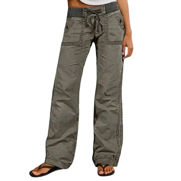 ⚡FINAL SALE⚡- Women's High Stretch Mid Rise Straight Pants