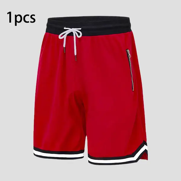 Men’s Casual Athletic Shorts With Zippered Pockets