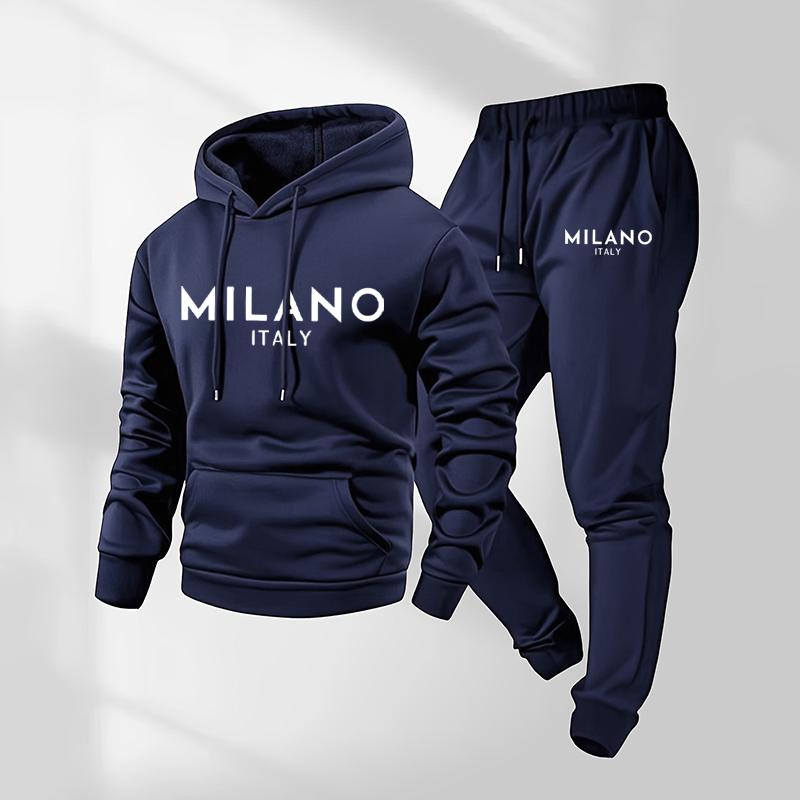 Men’s Printed Hoodie & Sweatpants Set