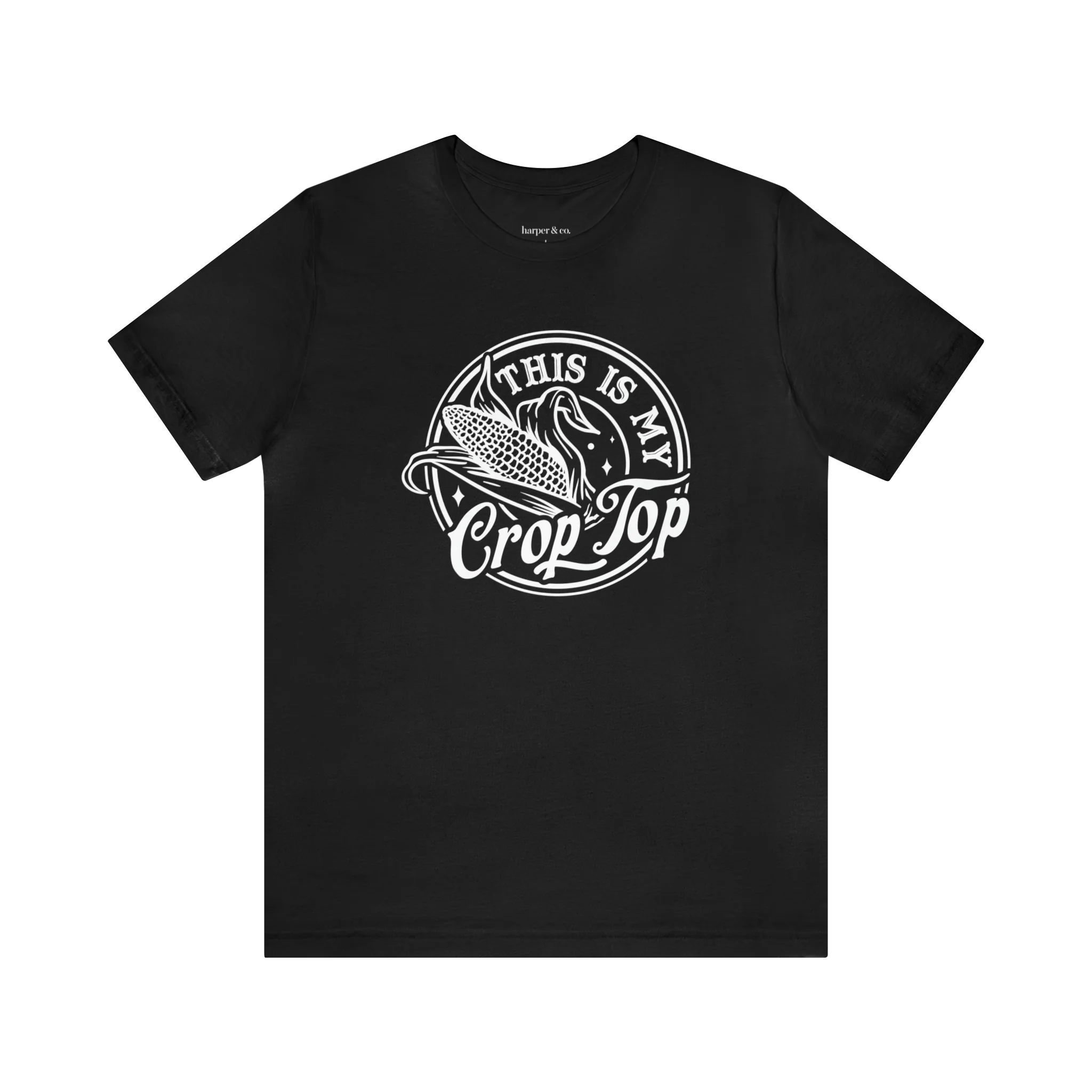 Crop Top Unisex Jersey Short Sleeve Tee