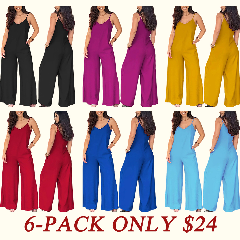 Women's Elegant Solid Color Strapless Jumpsuit