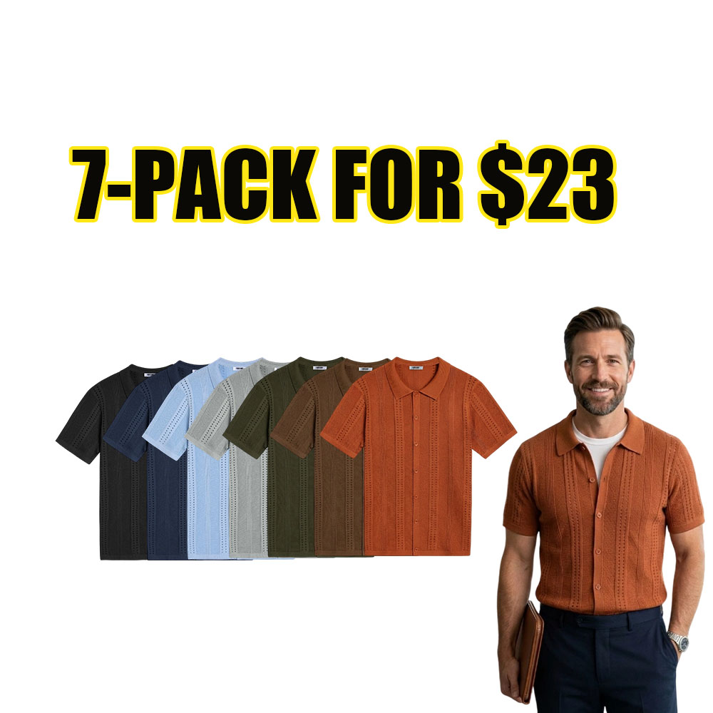 Men's Button Polo Shirt