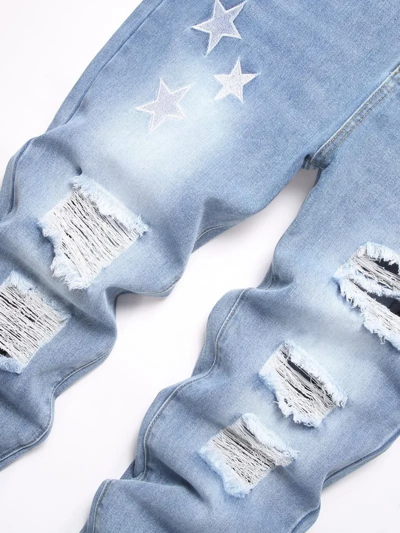 Men's slim-fit fashionable jeans
