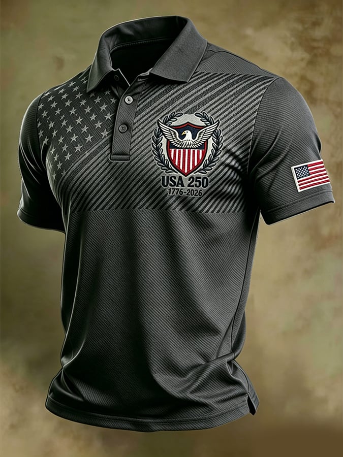 Men's U.S. 250th Anniversary Printed Polo Shirt