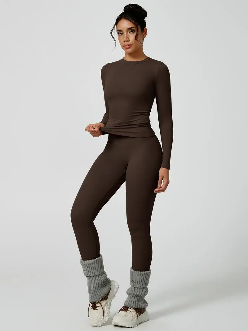Women's Patchwork Yoga Sets, High Elastic Slim-Fit