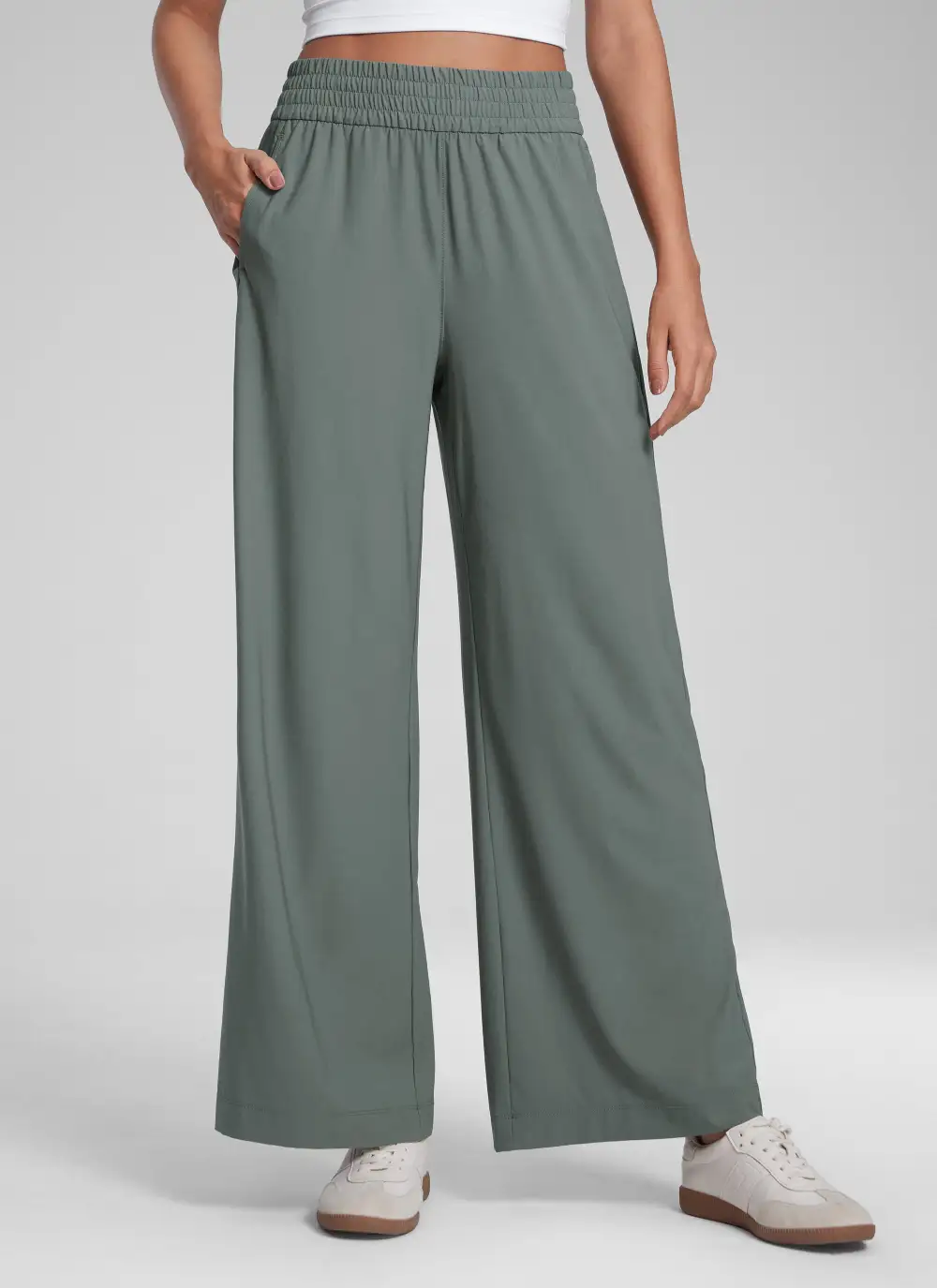 Feathery-Fit Stretchy High Rise Pant 30