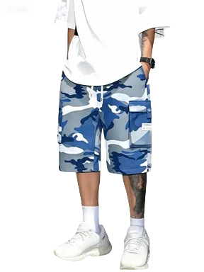 Men’s summer camouflage cargo shorts