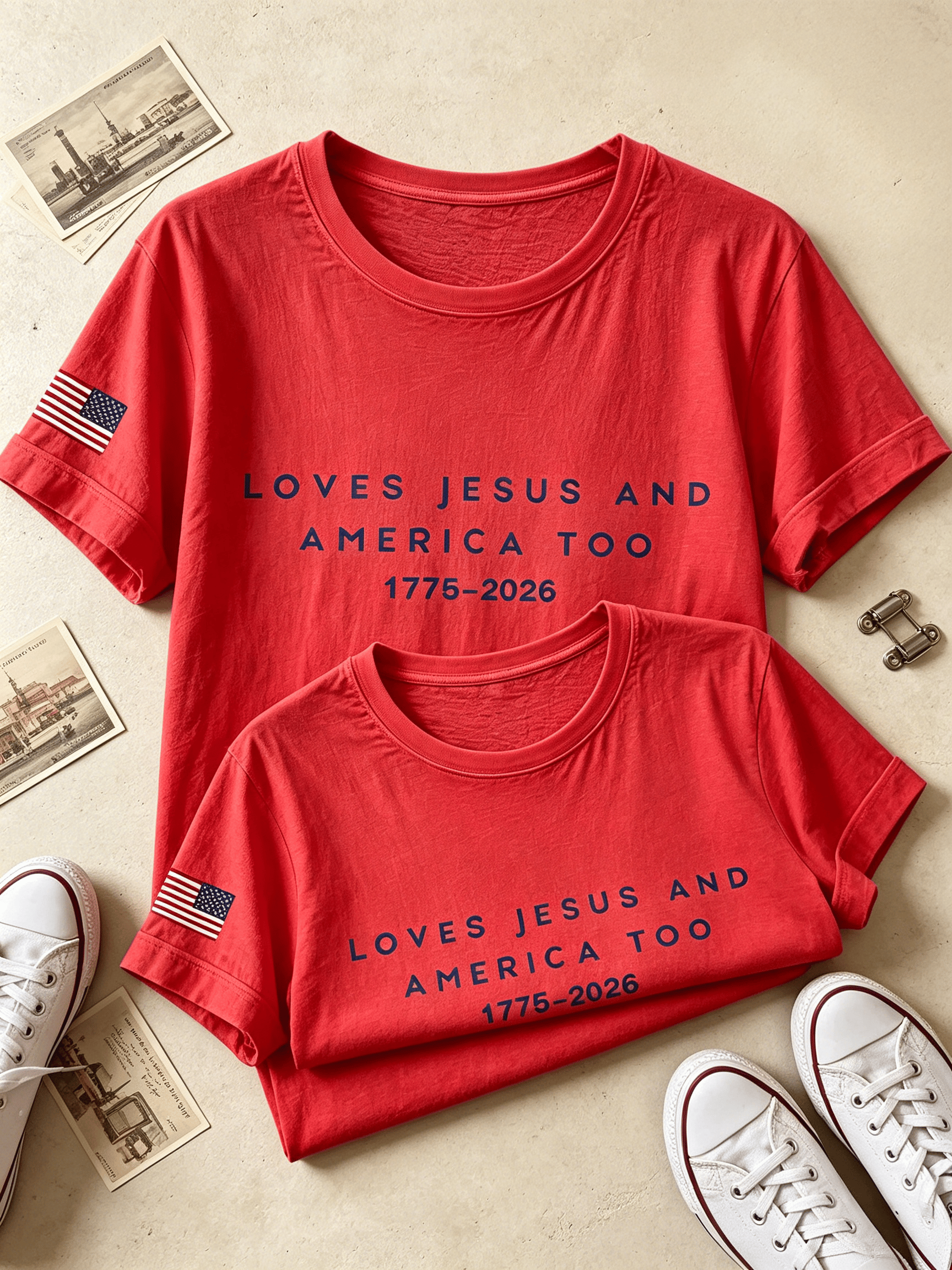 Women's Independence Day Faith Printed T-Shirt