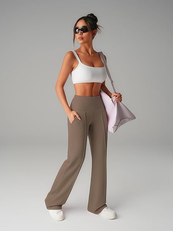 Pantalón Valeria – Tiro Alto Office & Fit