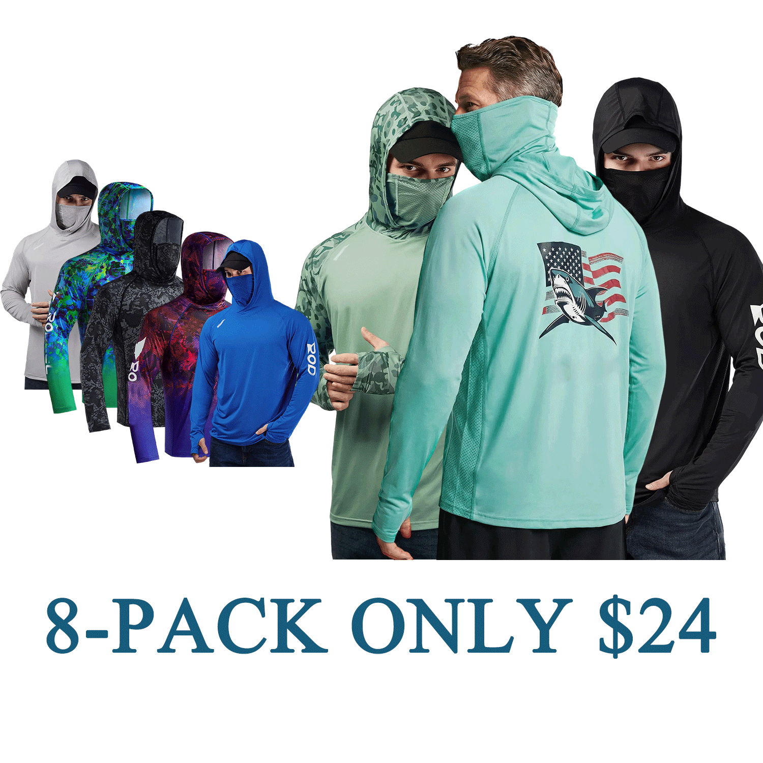 💥Men’s UPF 100 Sun Protection Hoodie with UV Detection