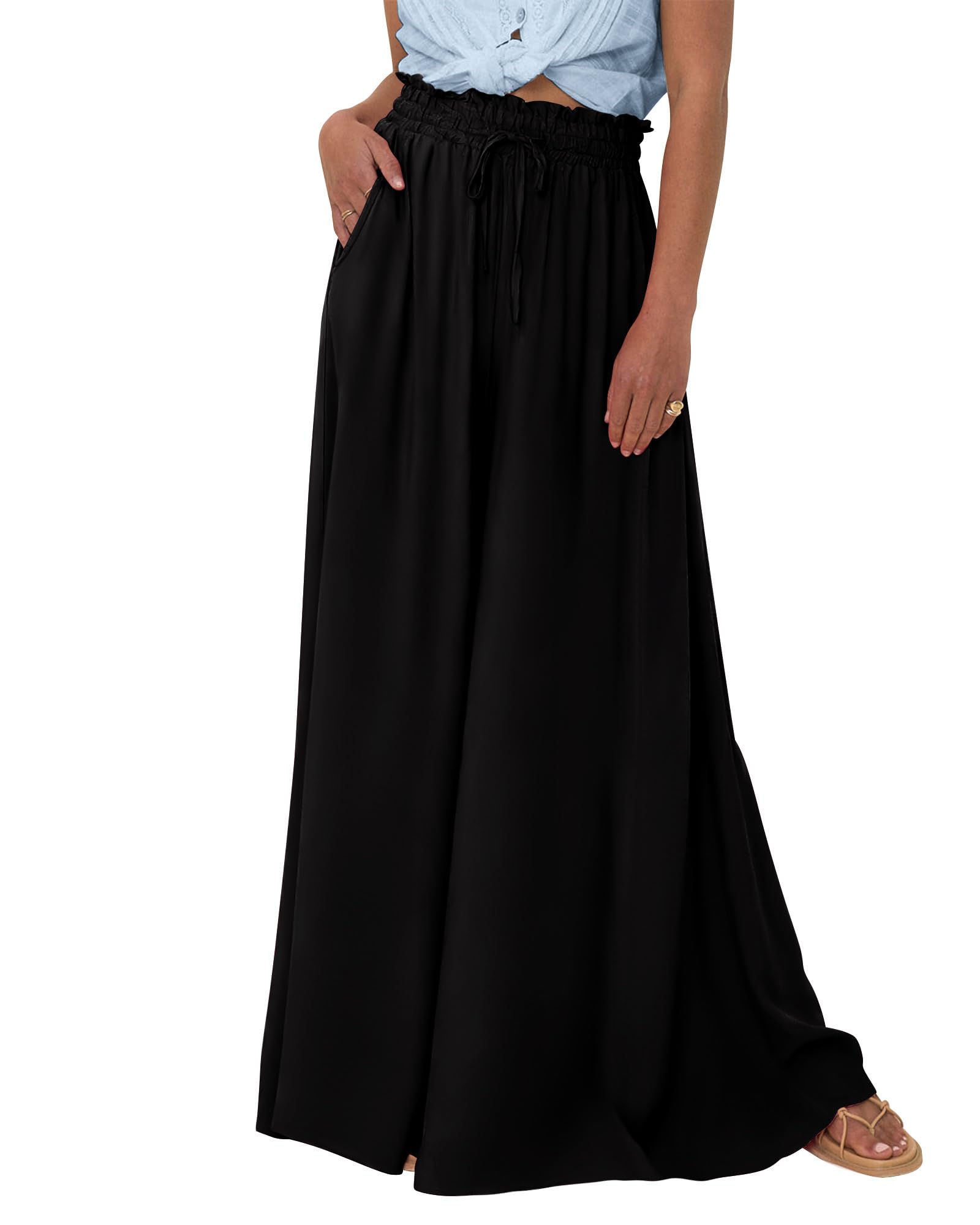 ✨✨ MAY SALE | Effortless High Waist Wide Leg Pants -100%Cotton✨