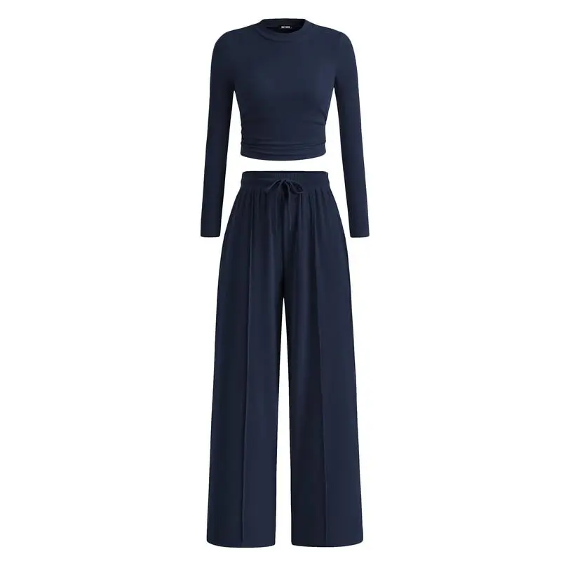 Women’s 2-Piece Ribbed Knit Lounge Set