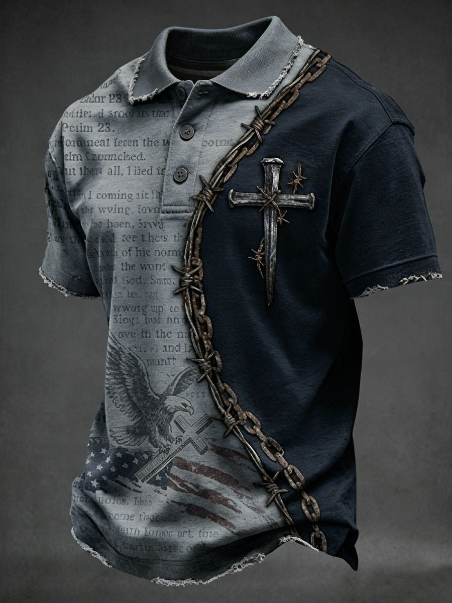 Men'S Faith Printed POLO Shirt