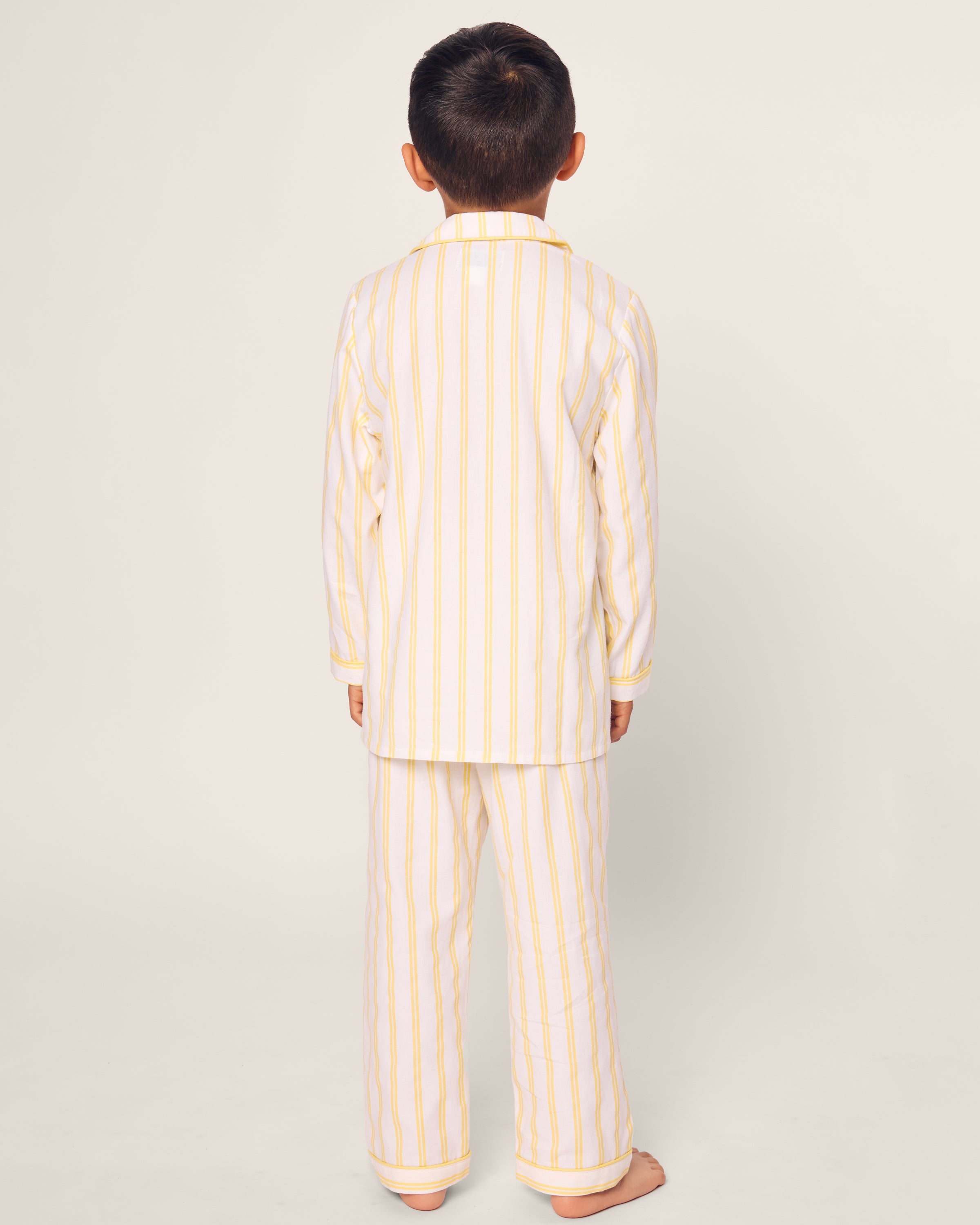 Kid's Twill Pajama Set in Sunny Stripe