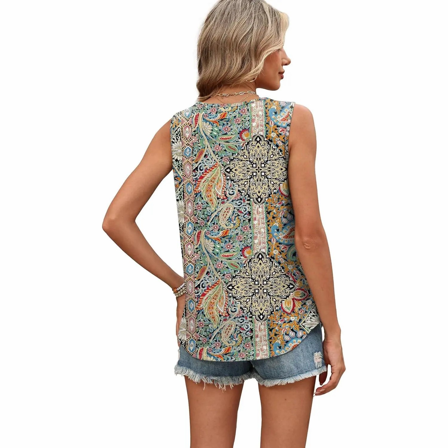 Tank Tops for Women Summer Outfits 2026 Crewneck Spring Casual Sleeveless Shirts Blouses Clothing