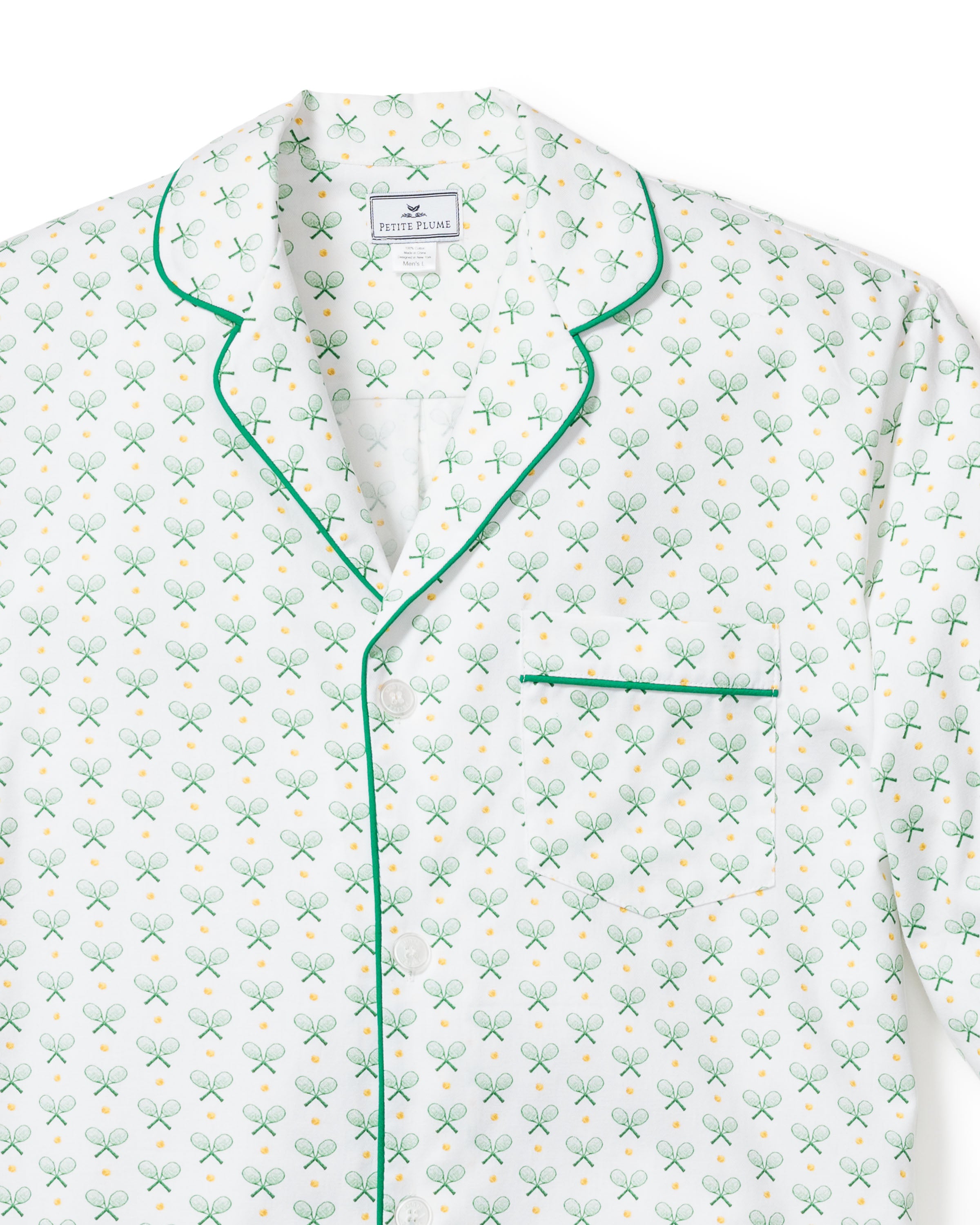 Men's Twill Pajama Set in Match Point