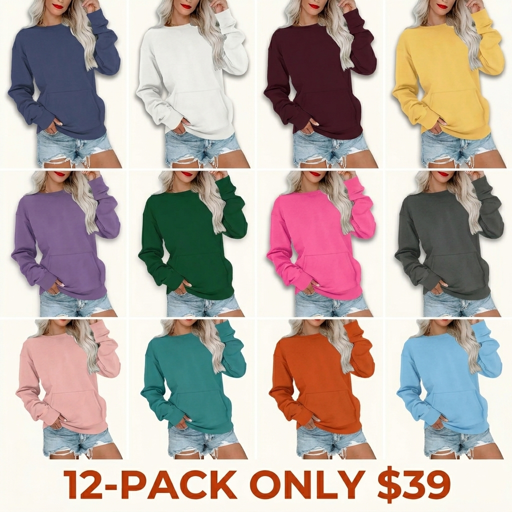 Women's crew-neck sweatshirt